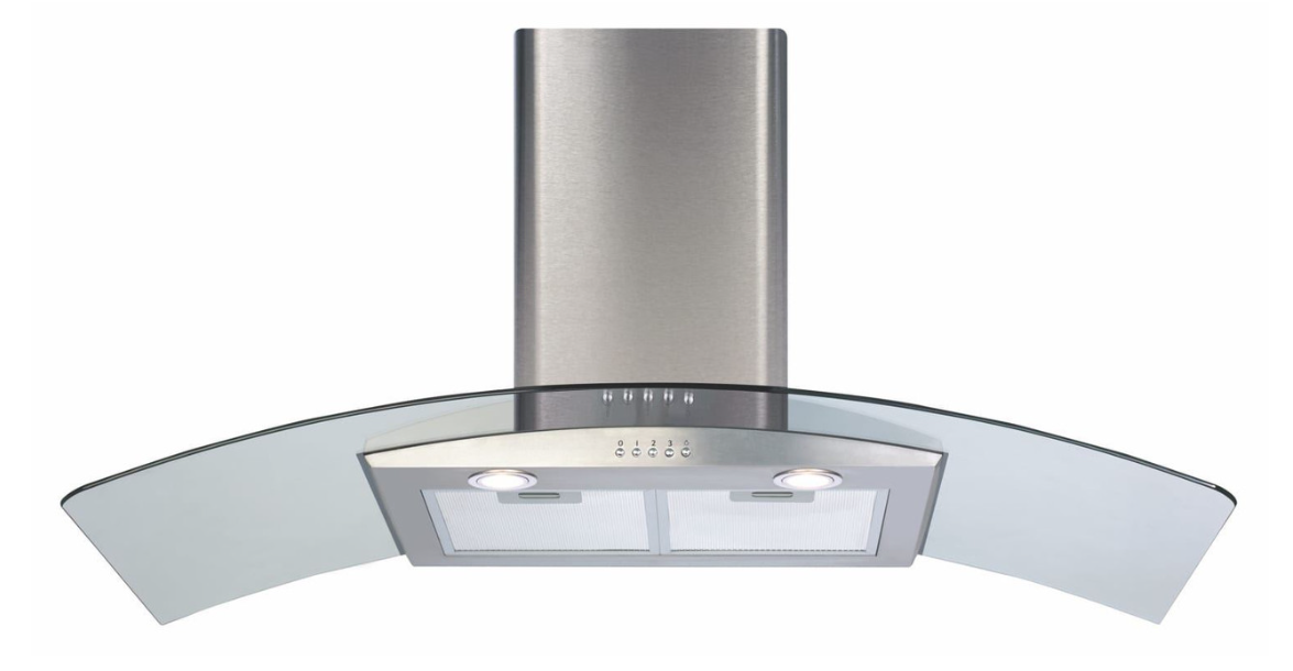 CDA ECP102SS 100cm Stainless Steel Curved Glass Kitchen Cooker Hood Extractor CDA ECP102SS 100cm Stainless Steel Curved Glass Kitchen Cooker Hood Extractor